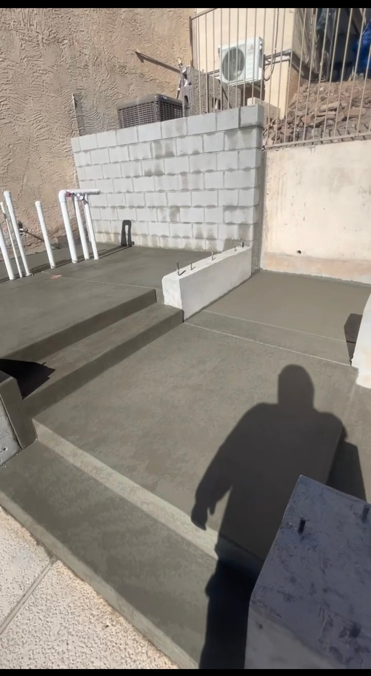 Pool Equipment Room & Inverted Steps